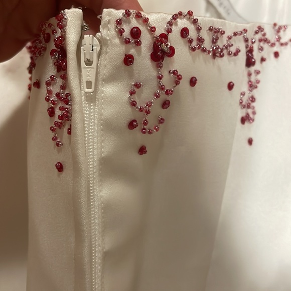 Alfred Angelo Satin Bustier Formal Corset Top - Picture 2 of 11